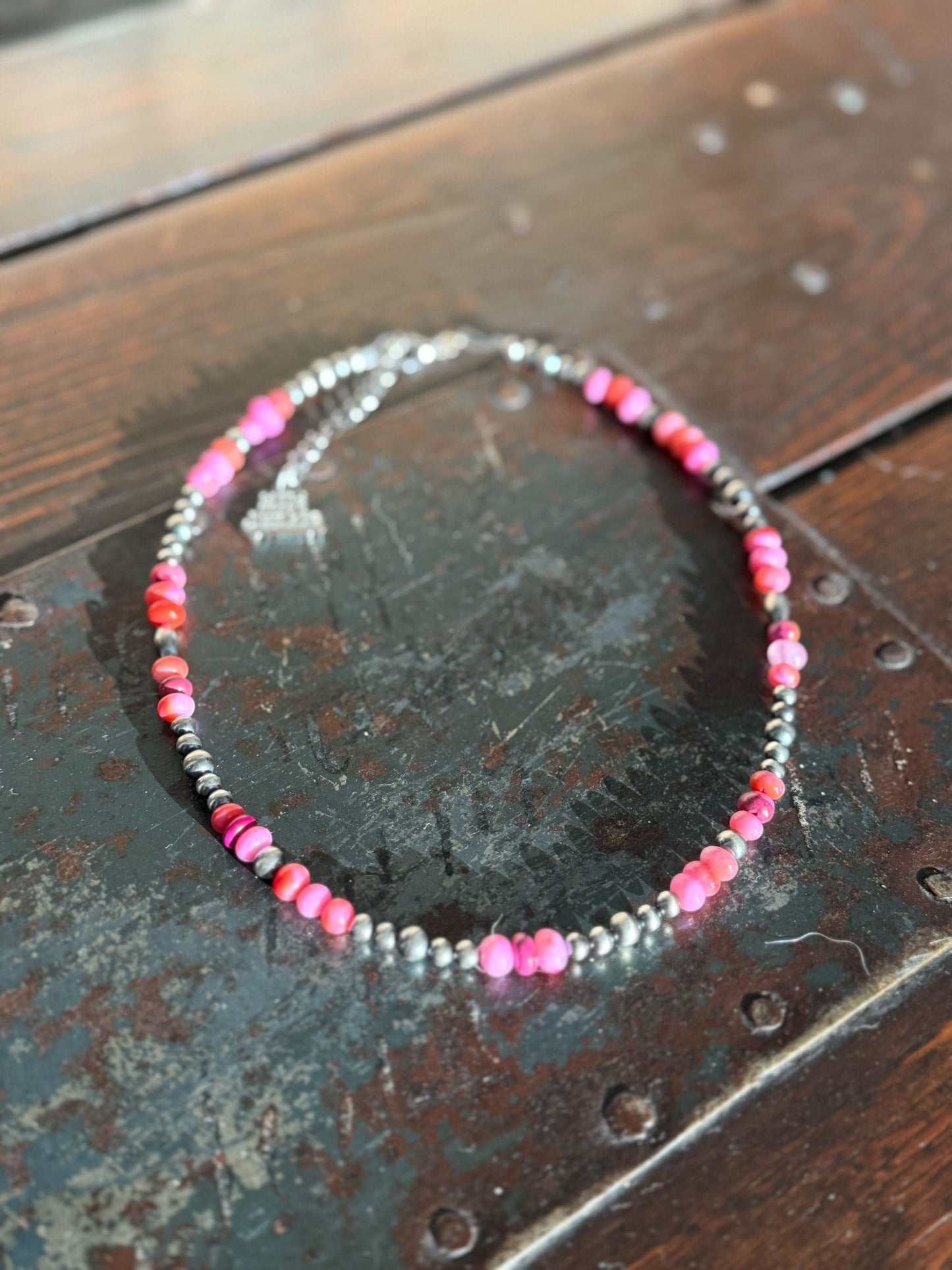 Sterling Silver Desert Candy Beaded Choker - MANDOTOS INTERNATIONALNecklaces