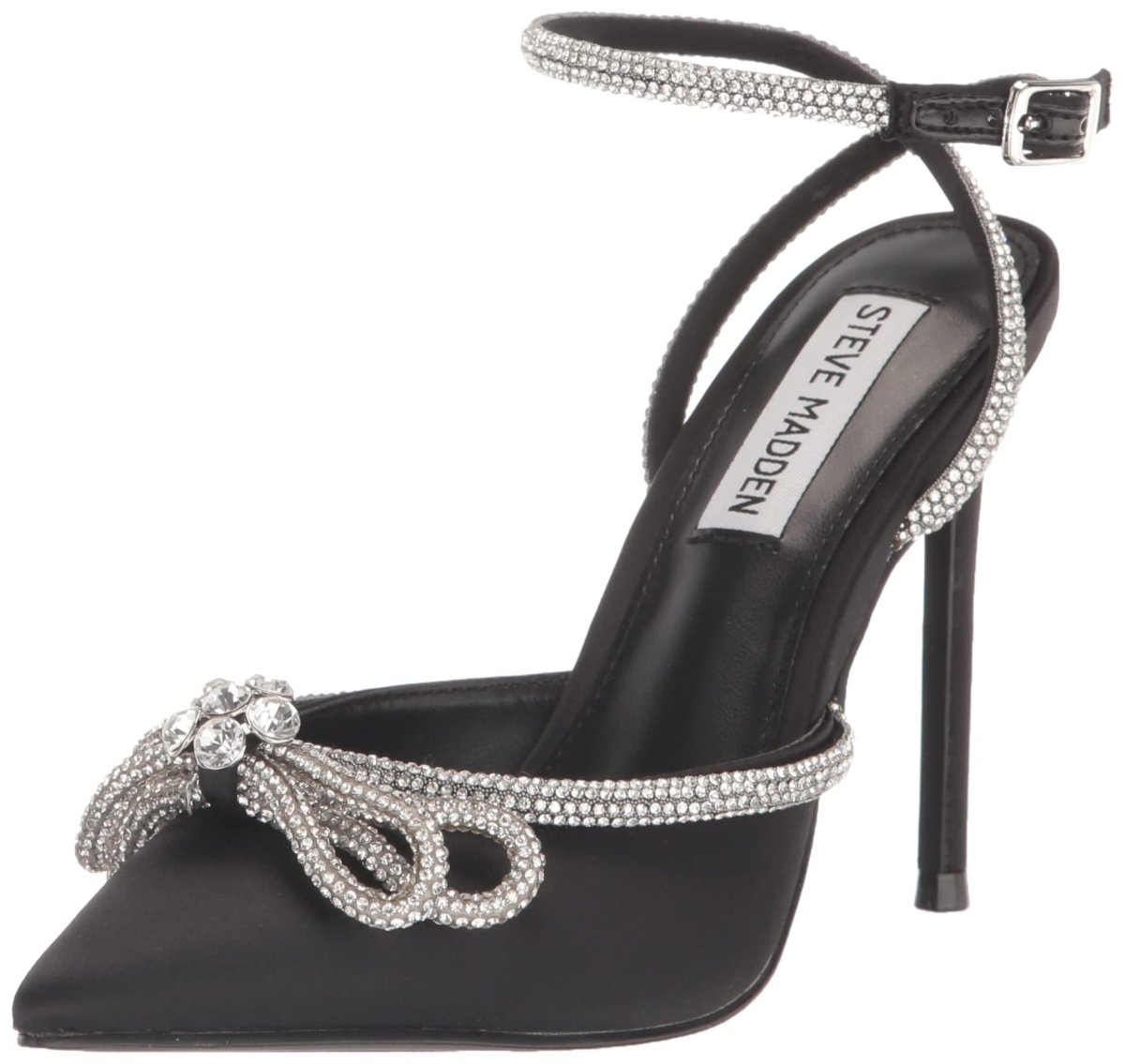 Steve Madden Womens Elegant Stiletto Black 11 - MANDOTOS INTERNATIONAL