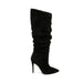 Stiletto Heels Pleated High Over The Knee Boots - MANDOTOS