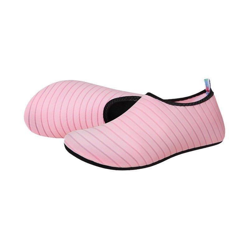 Striped beach shoes snowflake shoes socks beach socks diving snorkeling shoes indoor fitness shoes solid color yoga shoes - MANDOTOS INTERNATIONAL