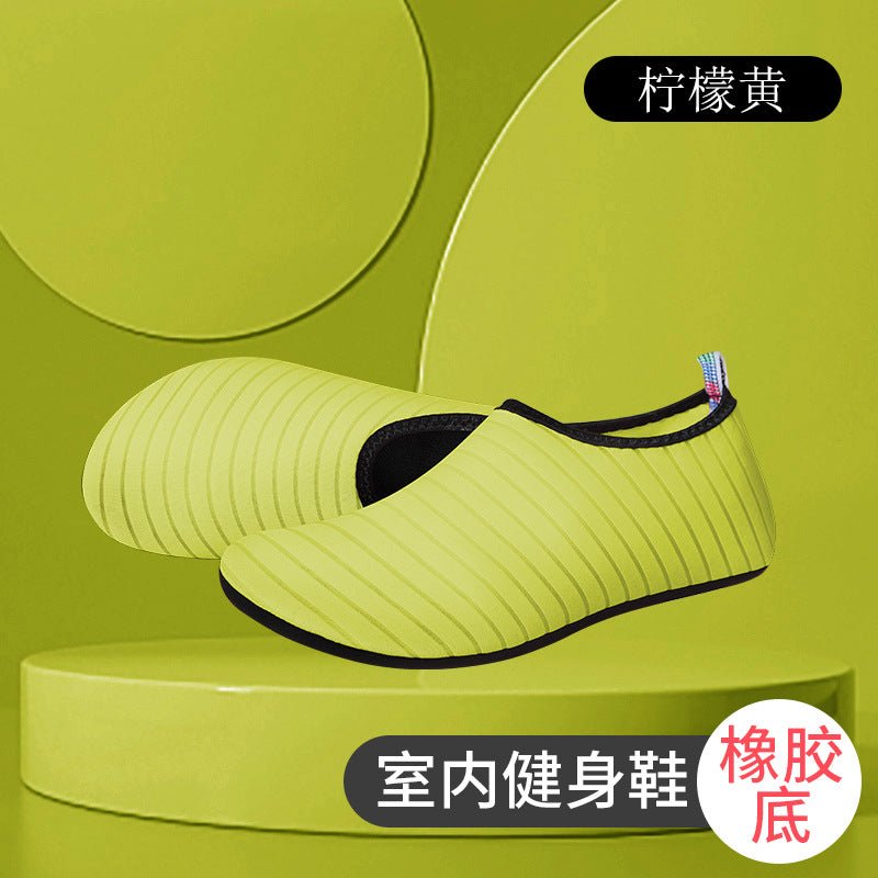 Striped beach shoes snowflake shoes socks beach socks diving snorkeling shoes indoor fitness shoes solid color yoga shoes - MANDOTOS INTERNATIONAL