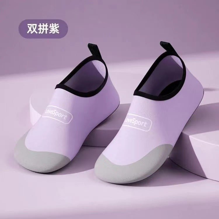 Striped beach shoes snowflake shoes socks beach socks diving snorkeling shoes indoor fitness shoes solid color yoga shoes - MANDOTOS INTERNATIONAL