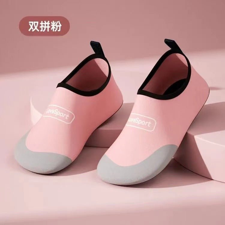 Striped beach shoes snowflake shoes socks beach socks diving snorkeling shoes indoor fitness shoes solid color yoga shoes - MANDOTOS INTERNATIONAL