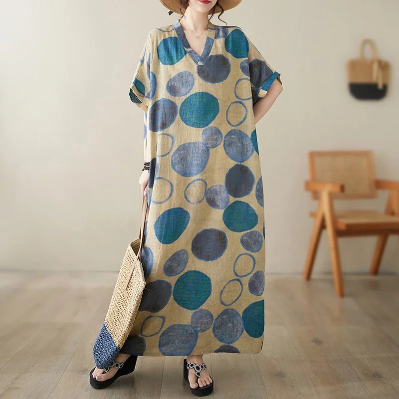 Summer Dress for Women Clothing Streetwear Ethnic Style Bohemian Beach Vintage Clothes Casual Fashion Harajuku Loose Streetwear - MANDOTOS INTERNATIONAL
