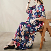Summer Dress for Women Clothing Streetwear Ethnic Style Bohemian Beach Vintage Clothes Casual Fashion Harajuku Loose Streetwear - MANDOTOS INTERNATIONAL