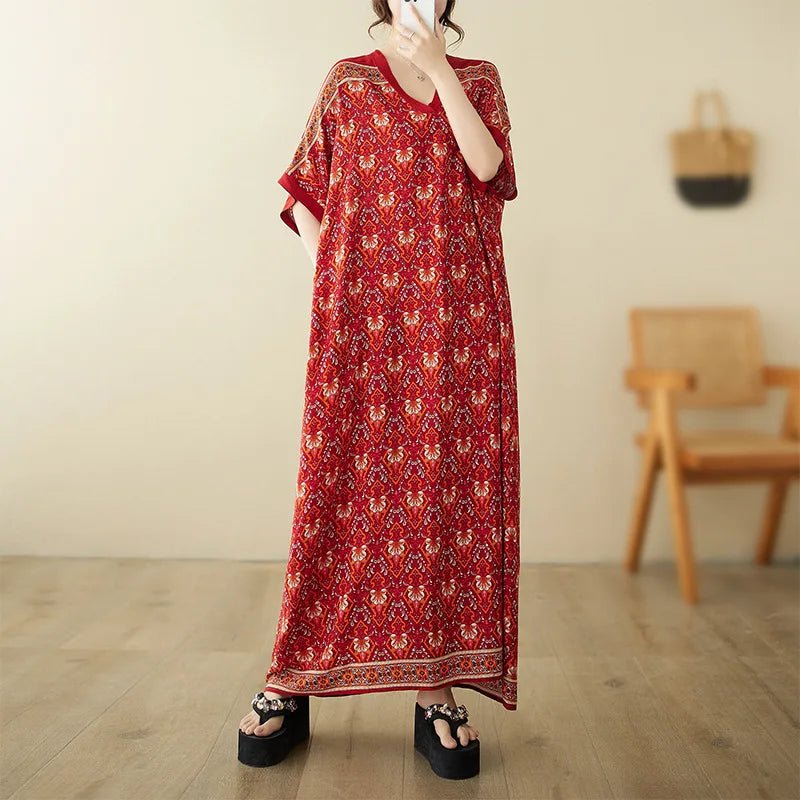 Summer Dress for Women Clothing Streetwear Ethnic Style Bohemian Beach Vintage Clothes Casual Fashion Harajuku Loose Streetwear - MANDOTOS INTERNATIONAL