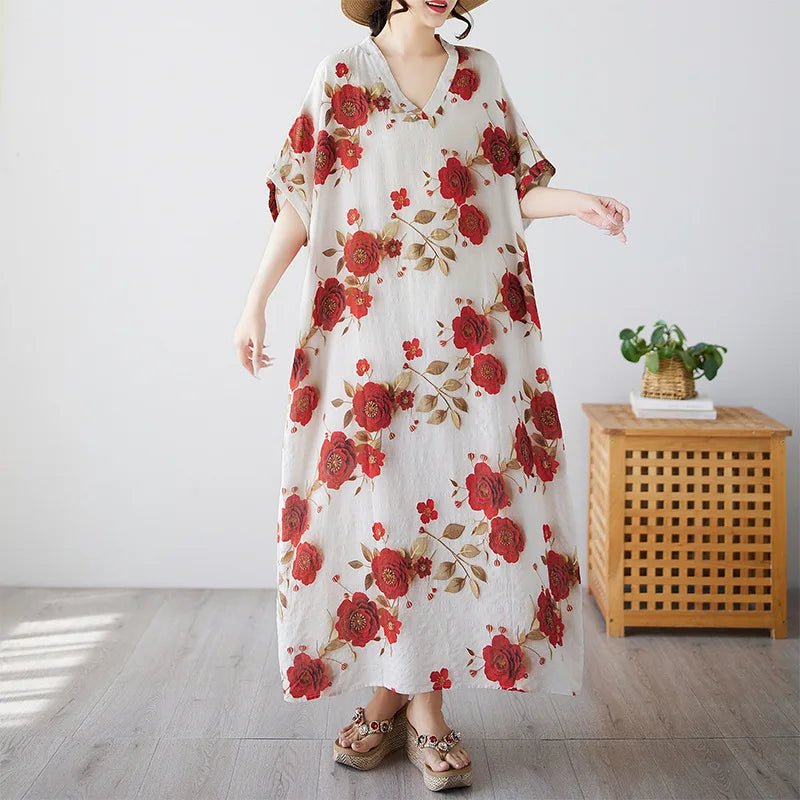 Summer Dress for Women Clothing Streetwear Ethnic Style Bohemian Beach Vintage Clothes Casual Fashion Harajuku Loose Streetwear - MANDOTOS INTERNATIONAL