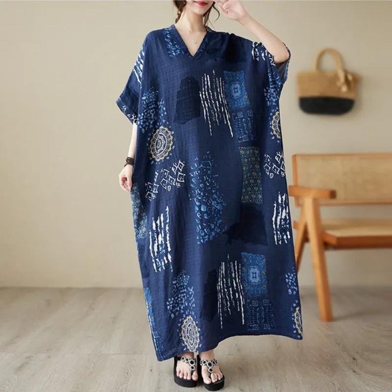 Summer Dress for Women Clothing Streetwear Ethnic Style Bohemian Beach Vintage Clothes Casual Fashion Harajuku Loose Streetwear - MANDOTOS INTERNATIONAL