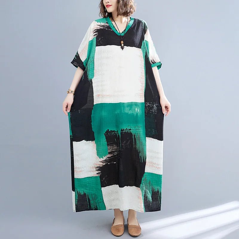 Summer Dress for Women Clothing Streetwear Ethnic Style Bohemian Beach Vintage Clothes Casual Fashion Harajuku Loose Streetwear - MANDOTOS INTERNATIONAL