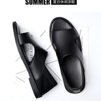 Summer New Men's Sandals Non-slip Soft-soled Sandals Soft Surface Breathable Wear-resistant Casual Soft-soled Beach Sandals for Men - MANDOTOS INTERNATIONAL
