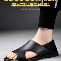 Summer New Men's Sandals Non-slip Soft-soled Sandals Soft Surface Breathable Wear-resistant Casual Soft-soled Beach Sandals for Men - MANDOTOS INTERNATIONAL
