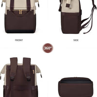 Super Lightweight Women's Travel Laptop Backpack with Curved Shoulder Straps - MANDOTOS INTERNATIONAL