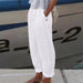 Teen Sweatpants Summer Women'S Solid Color High Waist Stitching Casual Pants Women Joggers Trousers Korean Fashion Trousers - MANDOTOS