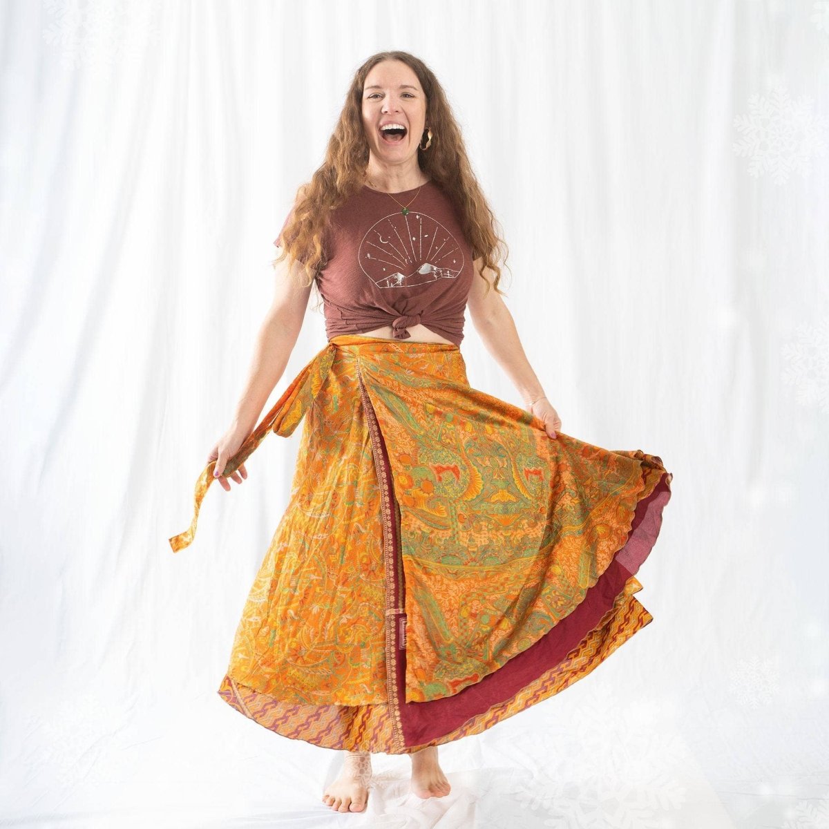 The Original Sari Wrap Skirt - MANDOTOS INTERNATIONALClothing and Accessories