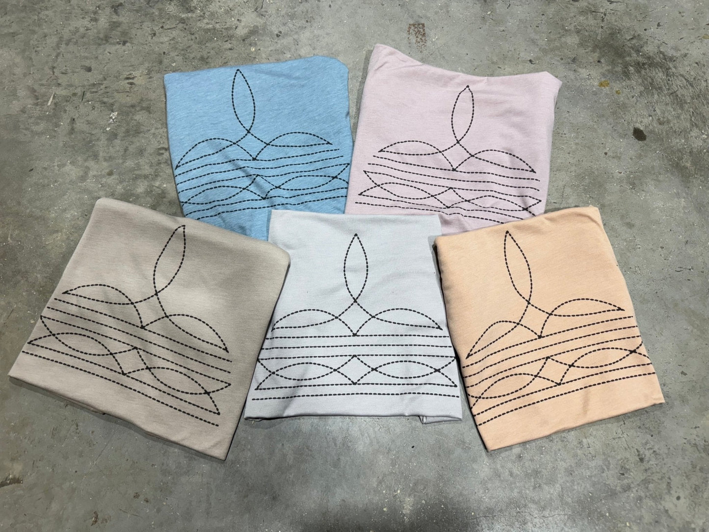 The Original, Viral Boot Stitch Western Graphic Tee - Tan - MANDOTOS INTERNATIONALGraphic Tees