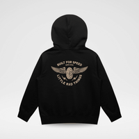 THE WINGED MECHANIC HOODIE - RECYCLED BLACK - MANDOTOS INTERNATIONALBaby & Toddler Outerwear