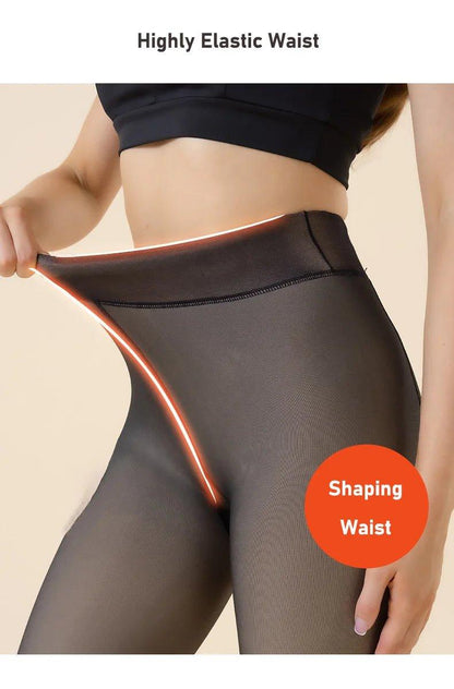 Winter Warmth High Waist Thermal Tights - Sexy & Slim Fit! - MANDOTOS