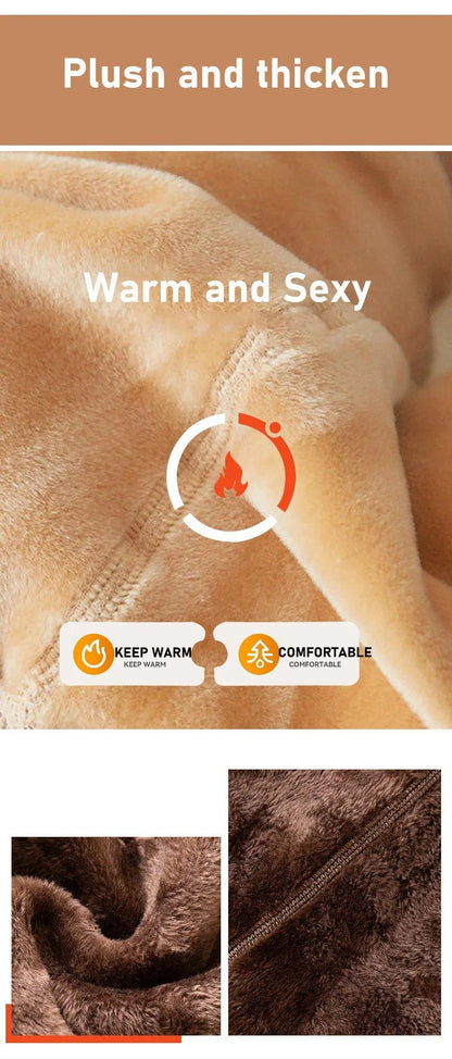 Winter Warmth High Waist Thermal Tights - Sexy & Slim Fit! - MANDOTOS