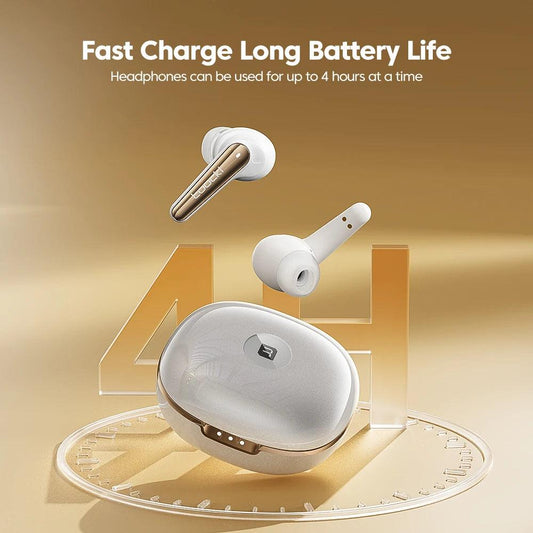 Toocki ANC Bluetooth Earphone 5.4 Dual Noise Cancellation Waterproof Wireless Headphone 3D Stereo In-ear ENC Earbuds With Mic - MANDOTOS