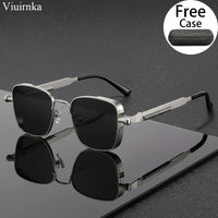 Trendy Unique Reflective Punk Sunglasses | High-Quality Unisex Design with Case, Perfect for Outdoor Travel/Driving/Summer Beach - MANDOTOS INTERNATIONAL
