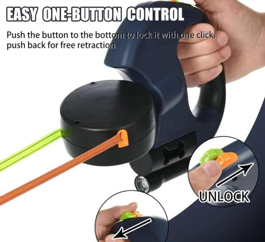 TwinCanine Retractable Leash - MANDOTOS
