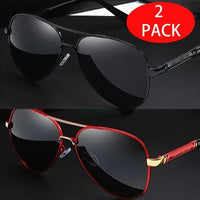 Two Pairs of Stylish Metal Frame and TAC Lenses for Sharpness. They Are Ideal For. Elegant Design in Red Sunglasses - MANDOTOS INTERNATIONAL