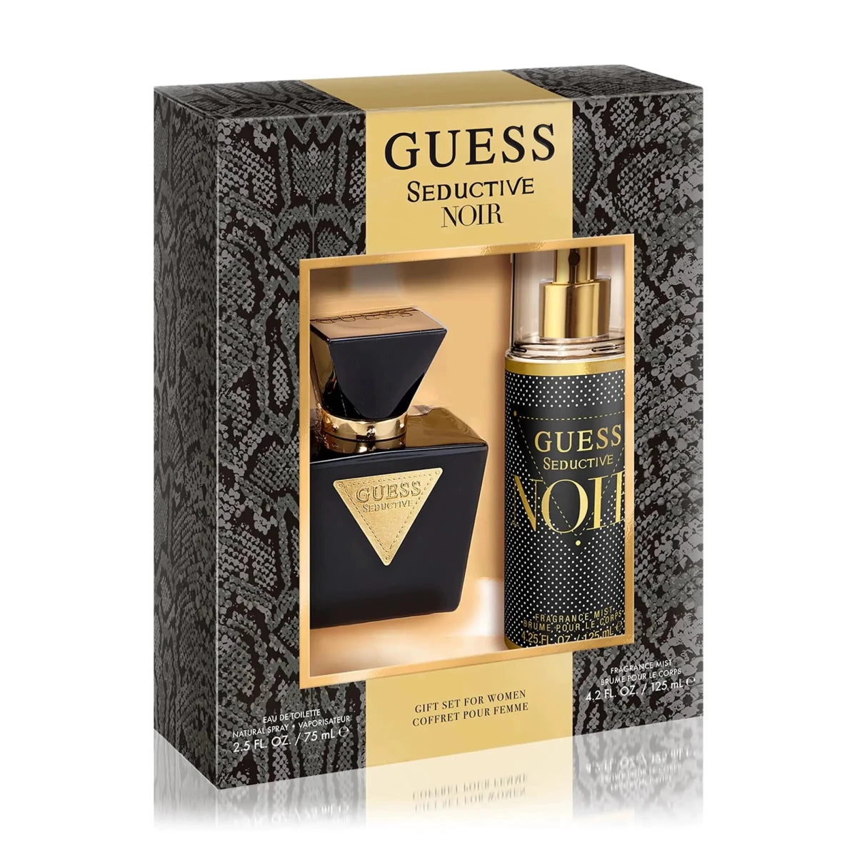 GUESS Seductive Noir Women's Fragrance Set (2.5 oz EDT + 4.2 oz Mist) - MANDOTOS INTERNATIONAL