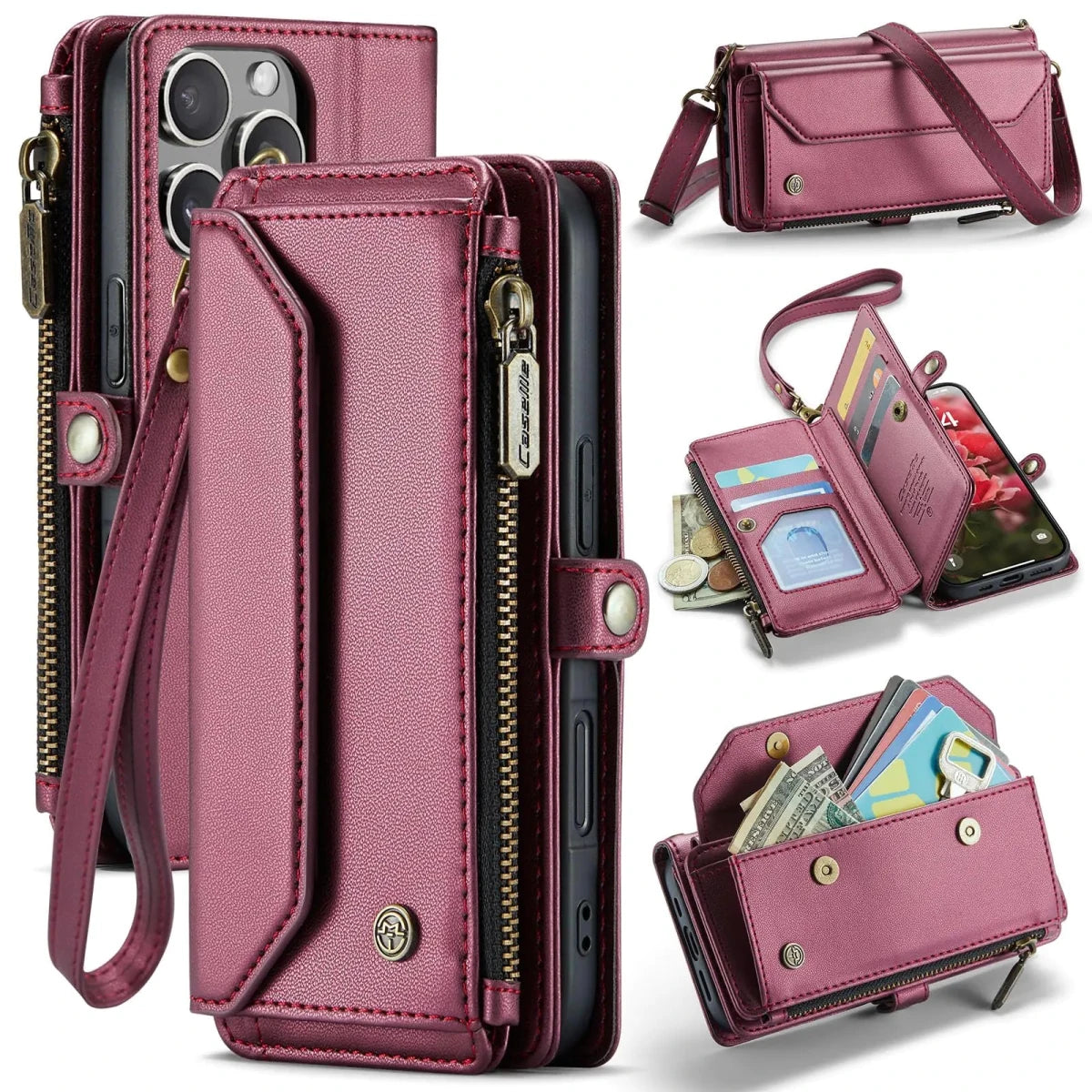 iPhone 16 Pro RFID Multi - Function Wallet Case - MANDOTOS INTERNATIONAL