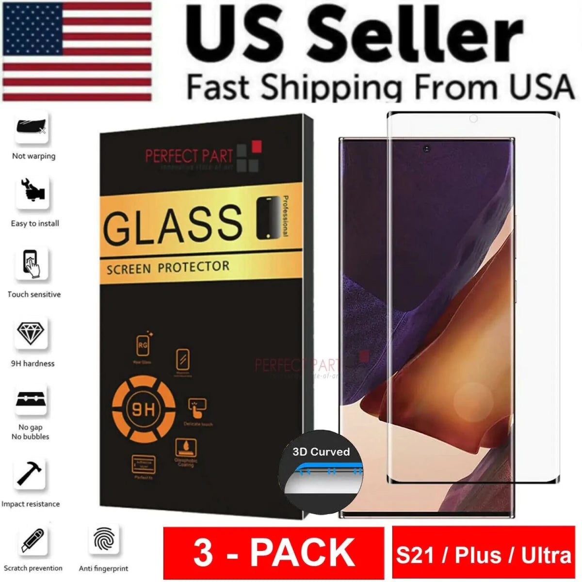 S21 Series 3 - Pack Ultra Clear Screen Protectors - MANDOTOS INTERNATIONAL