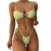 Unique Design Thong Bikini Lace up Beach Womens Swimwear 2 Piece Swimsuits - MANDOTOS INTERNATIONAL