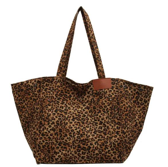 Urban Leopard Canvas Tote - MANDOTOS