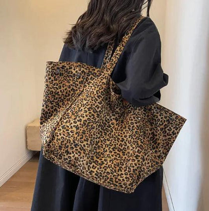 Urban Leopard Canvas Tote - MANDOTOS