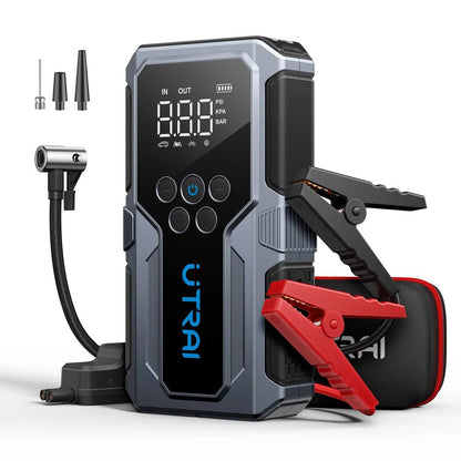 UTRAI 1500A Car Jump Starter Power Bank Portable 150PSI Air Pump Car Battery Emergency Boosters Starting Device Car Starter 2024 - MANDOTOS
