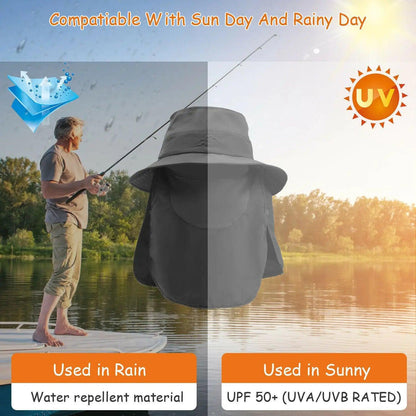 UV Defense Wide Brim Hat for Outdoor Adventures - MANDOTOS