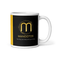 Sleek White Ceramic Mug MANDOTOS