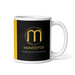 Sleek White Ceramic Mug MANDOTOS