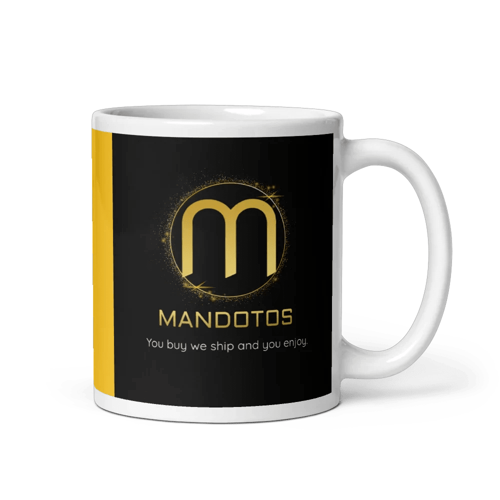 Sleek White Ceramic Mug MANDOTOS