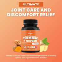 Turmeric & Ginger 1200mg Advanced Joint Support - 180 Caps - MANDOTOS INTERNATIONAL