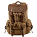 Vintage Batik Canvas Leather Backpacks for Men Laptop Daypacks Waterproof Canvas Rucksacks Mountaineering Travel Backpack - MANDOTOS INTERNATIONAL