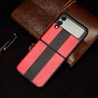 Samsung Z Flip 3 5G Leather Folding Case - MANDOTOS INTERNATIONAL