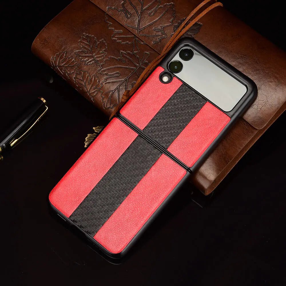 Samsung Z Flip 3 5G Leather Folding Case - MANDOTOS INTERNATIONAL