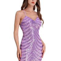 Sparkling Sequin Mini Dress for Women - MANDOTOS INTERNATIONAL