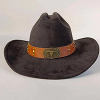 Premium Suede Cowboy Hat for Stylish Men and Women - Ideal for Outdoor Festivities - MANDOTOS INTERNATIONAL