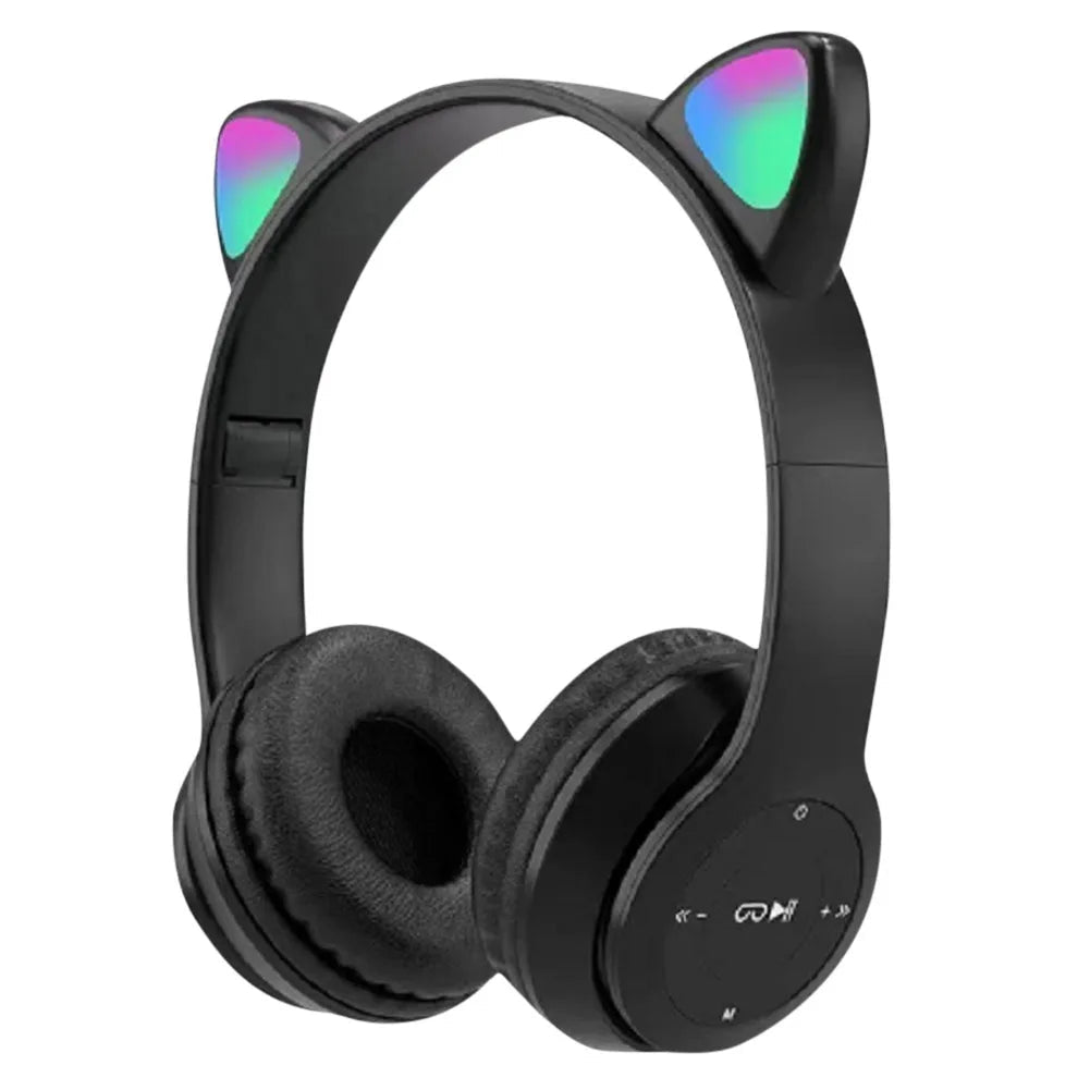 Glow Light Cat Ear Bluetooth Headphones for Kids and Adults - MANDOTOS INTERNATIONAL