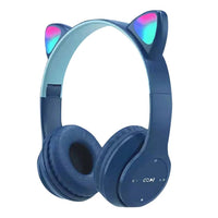 Glow Light Cat Ear Bluetooth Headphones for Kids and Adults - MANDOTOS INTERNATIONAL