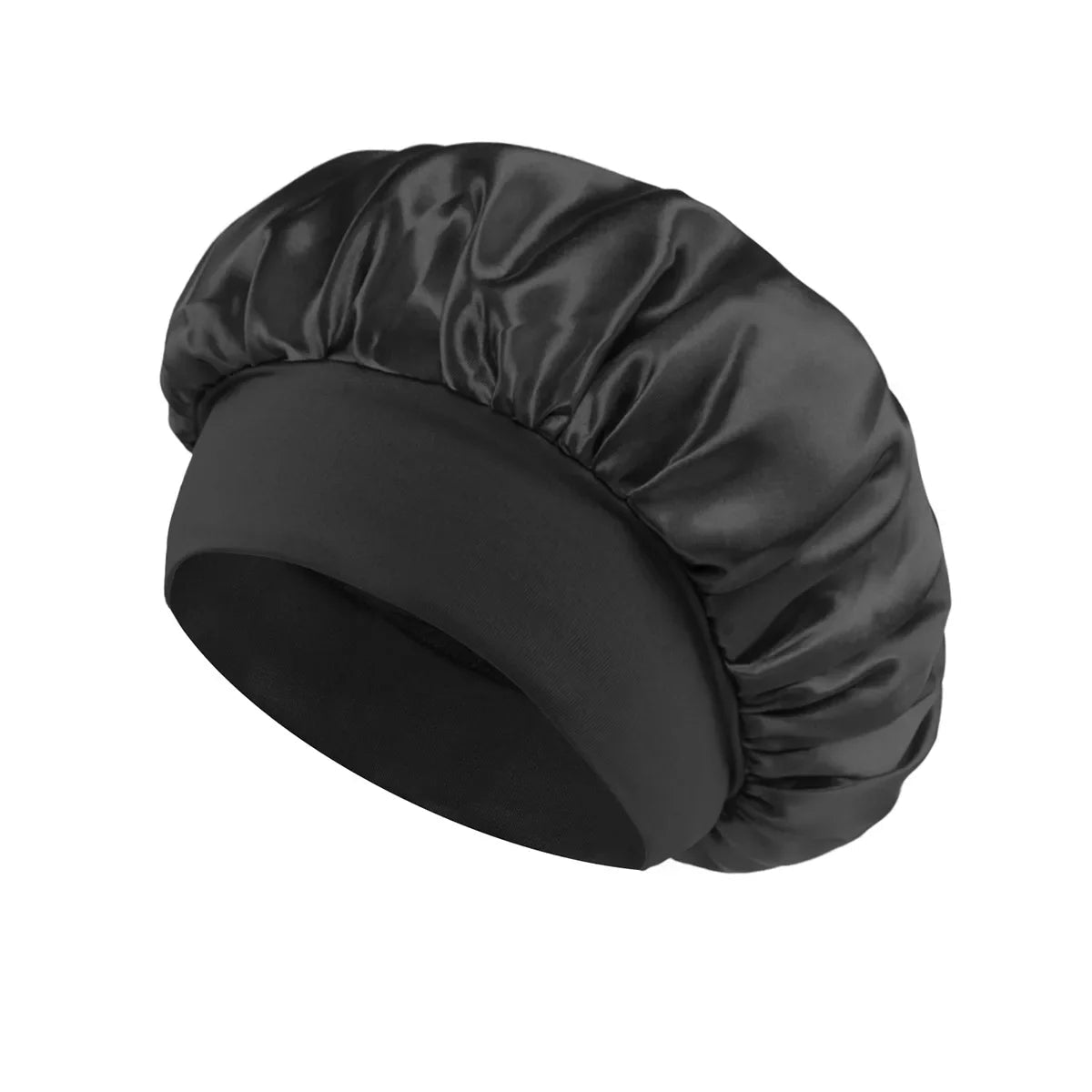 Silk Wide-brimmed Bonnet for Sleeping Hair Care - Women Satin - MANDOTOS INTERNATIONAL