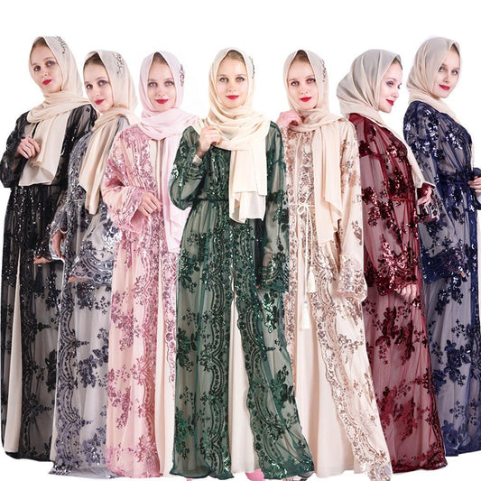 Women Short Sleeve Printed Flower Dress Ladies Long Dresses - MANDOTOS