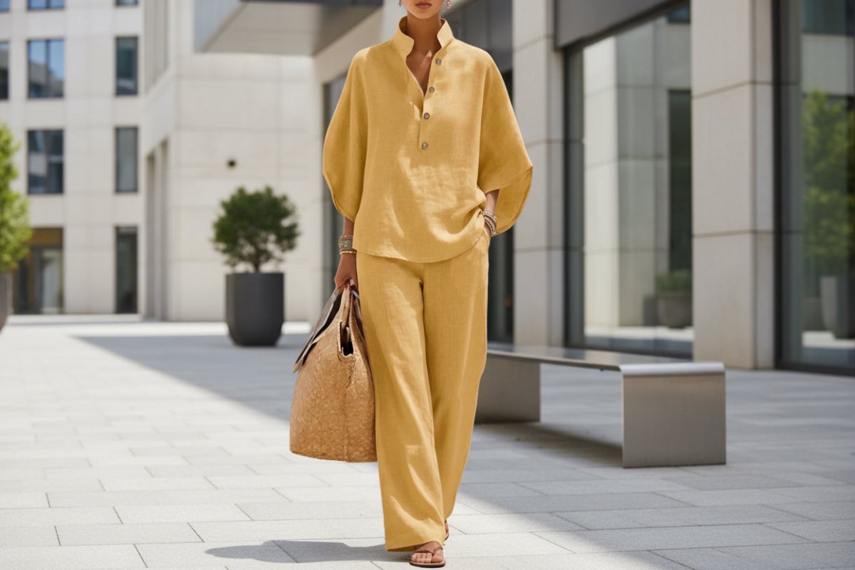 Women’s Casual Shirt and Full-Length Pants Set - MANDOTOS INTERNATIONALcasualwear