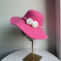 French Style Fedora Hat for Women - Wide Brim Felt Hat - Winter Autumn Derby Jazz Hats - MANDOTOS INTERNATIONAL