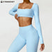 Women's Long Sleeve Fitness T-Shirt Gym Push Up Top - MANDOTOS INTERNATIONAL